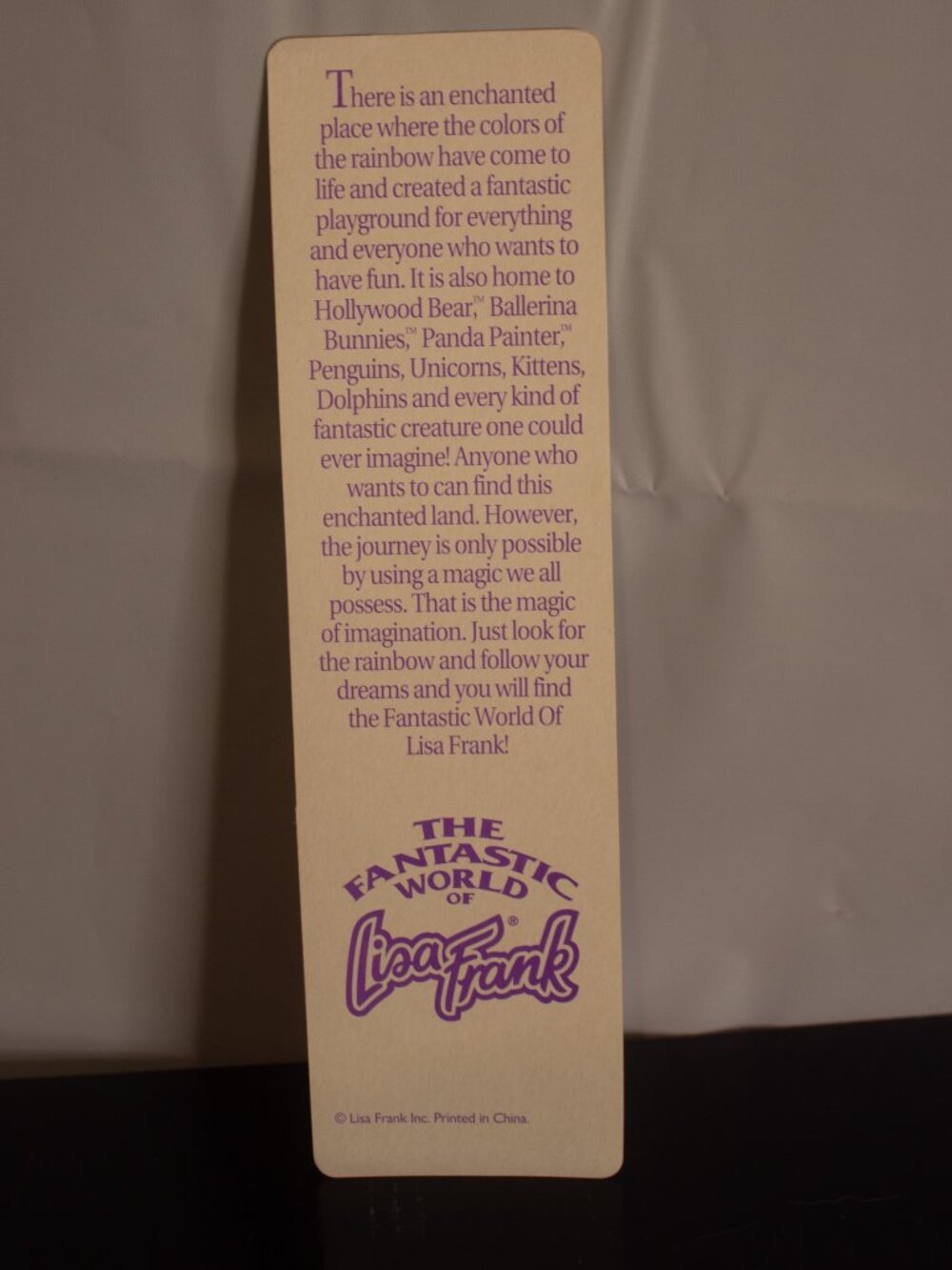 Lisa Frank Hollywood Bear Bookmark Vintage 1990s - Picture 2 of 4